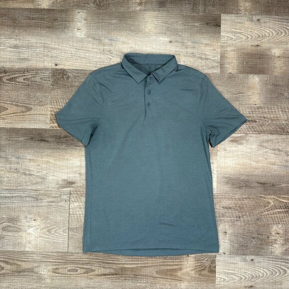 Lululemon Men’s Performance Collared Polo Shirt M? Blue - Picture 3 of 8